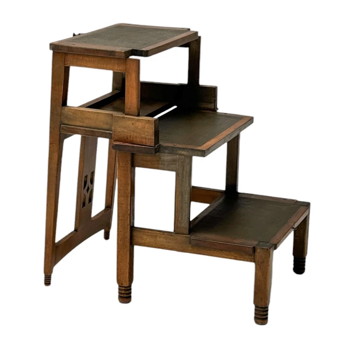 Jac. van den Bosch 't Binnenhuis Art Deco Library Chair or Library Steps, 1916